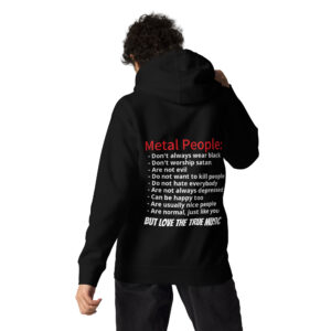 Unisex-Kapuzenpullover Metal People