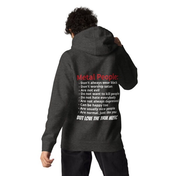 Unisex-Kapuzenpullover Metal People – Bild 15