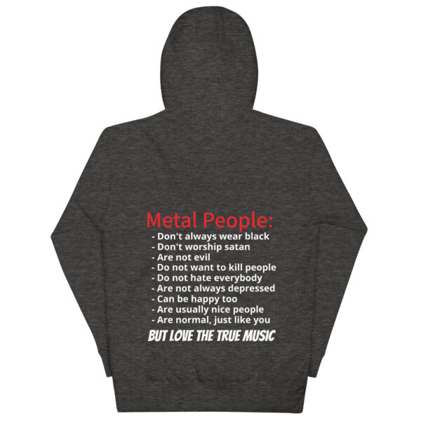 Unisex-Kapuzenpullover Metal People – Bild 17