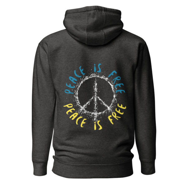 Unisex-Kapuzenpullover Peace is free – Bild 9