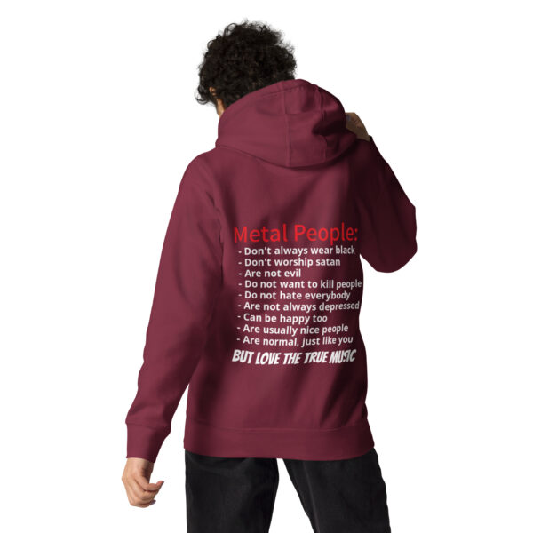 Unisex-Kapuzenpullover Metal People – Bild 11