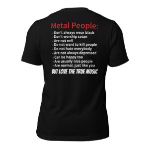 Unisex-T-Shirt Metal People