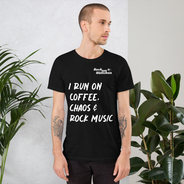 Unisex-T-Shirt Coffee and Chaos – Bild 21