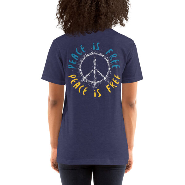 Unisex-T-Shirt Peace is free – Bild 7