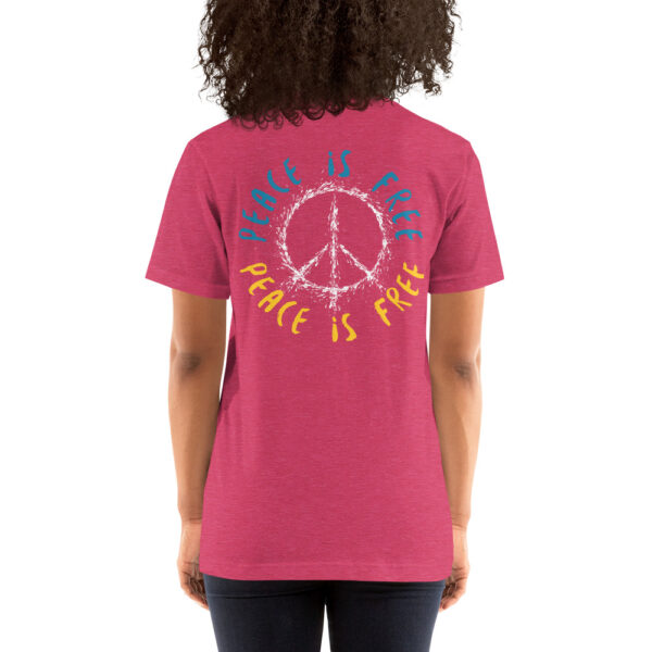 Unisex-T-Shirt Peace is free – Bild 15