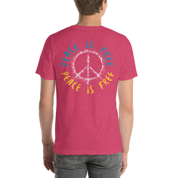 Unisex-T-Shirt Peace is free – Bild 16