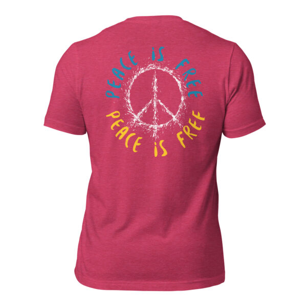 Unisex-T-Shirt Peace is free – Bild 32