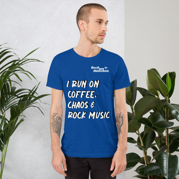 Unisex-T-Shirt Coffee and Chaos – Bild 23